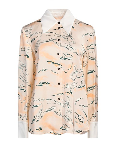 JIL SANDER Patterned shirts & blouses BEIGE 100% Viscose