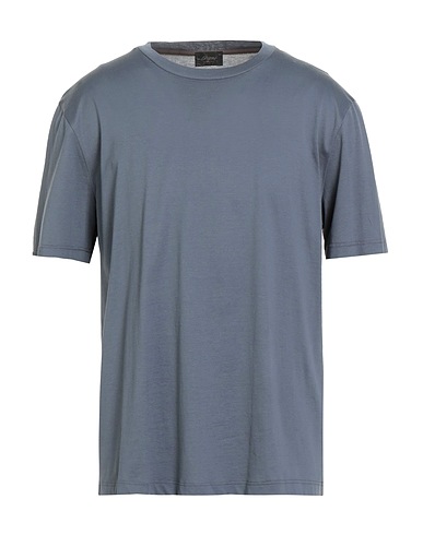BRIONI Basic T-shirt Slate blue 100% Cotton
