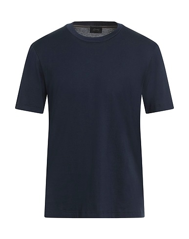 BRIONI Basic T-shirt Midnight blue 100% Cotton