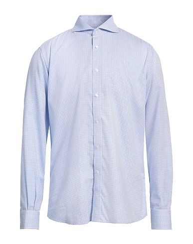 KARL LAGERFELD Patterned shirt Light blue 100% Cotton