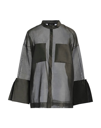 FABIANA FILIPPI Solid colour shirts & blouses Military green 50% Silk, 50% Cotton