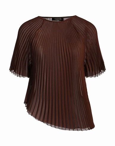 FABIANA FILIPPI Top Brown 100% Polyester