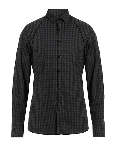 KARL LAGERFELD Patterned shirt Charcoal 100% Cotton