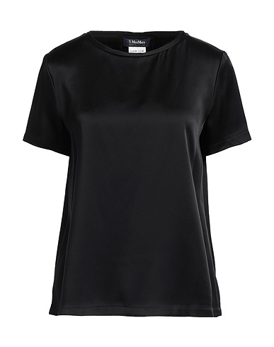 'S MAX MARA Top Black 64% Acetate, 36% Viscose