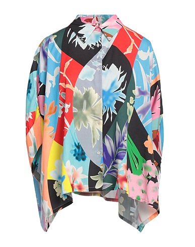 ESSENTIEL ANTWERP Floral shirts & blouses Sky blue 100% Lyocell