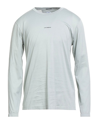 C.P. COMPANY Basic T-Shirt Hellgrau 100% Baumwolle