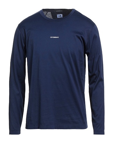 C.P. COMPANY Basic T-Shirt Navy blue 100% Cotton