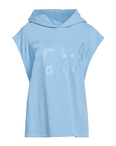 REPLAY Hooded sweatshirt Light blue 100% Organic cotton