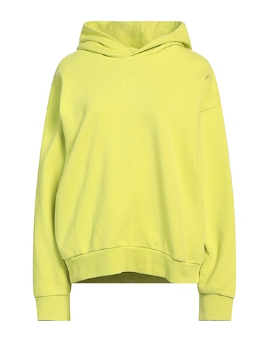 REPLAY Hooded track jacket  Lime green 100% Cotton