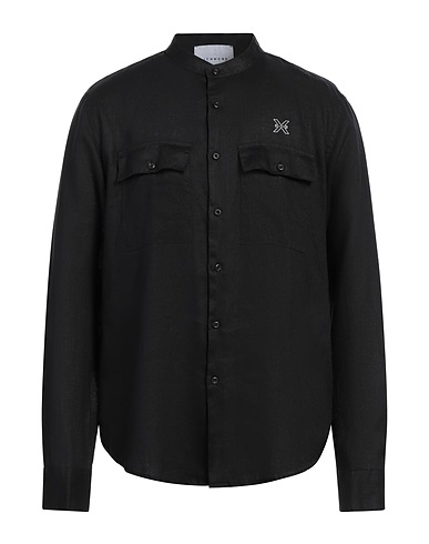 RICHMOND X Linen shirt Black 100% Linen