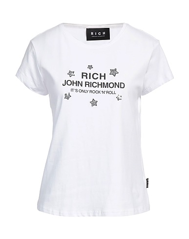 JOHN RICHMOND T-shirt White 95% Cotton, 5% Elastane