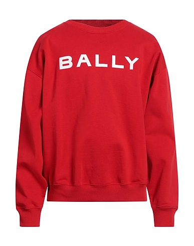 BALLY Sweatshirt Red 100% Organic cotton, Elastane