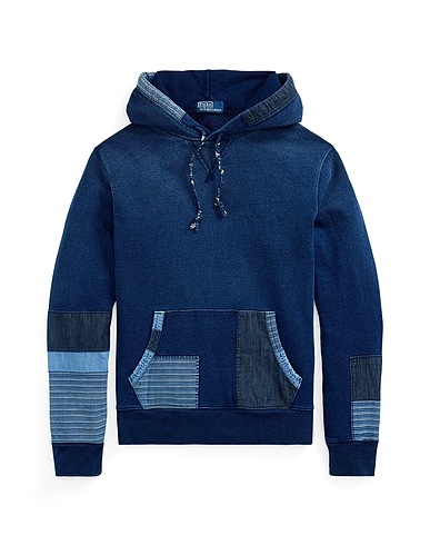 POLO RALPH LAUREN Hooded sweatshirt Midnight blue 100% Cotton