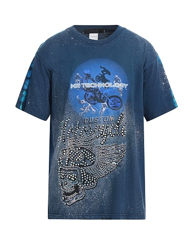 MASSIMO SABBADIN T-shirt Navy 100% Cotton