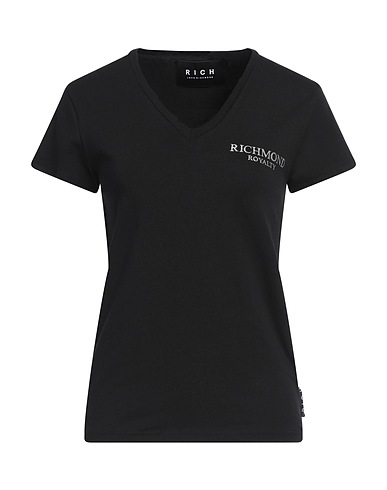 JOHN RICHMOND T-shirt Nero 95% Cotone, 5% Elastan