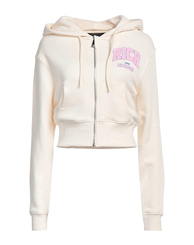 JOHN RICHMOND Hooded track jacket  Cream 100% Cotton