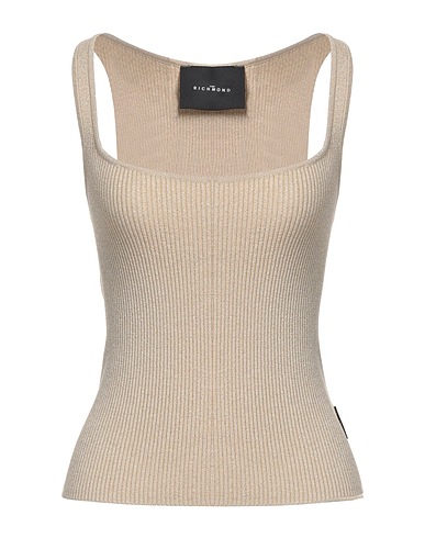 JOHN RICHMOND Top Platinum 57% Viscose, 23% Nylon, 20% Lurex®