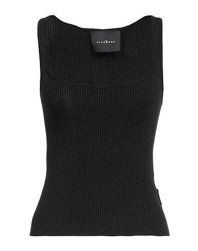 JOHN RICHMOND Top Black 57% Viscose, 23% Nylon, 20% Lurex®
