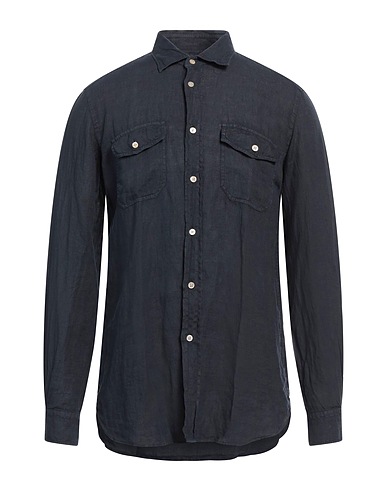 BOGLIOLI Linen shirt Navy blue 100% Linen
