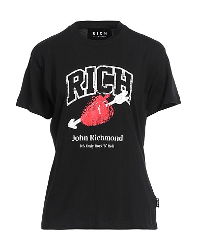 JOHN RICHMOND T-shirt Black 100% Cotton