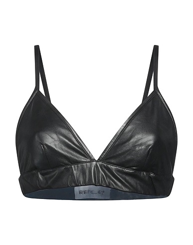 REPLAY Top Black 48% Viscose, 43% Hemp, 5% Other Fibres, 4% Elastane