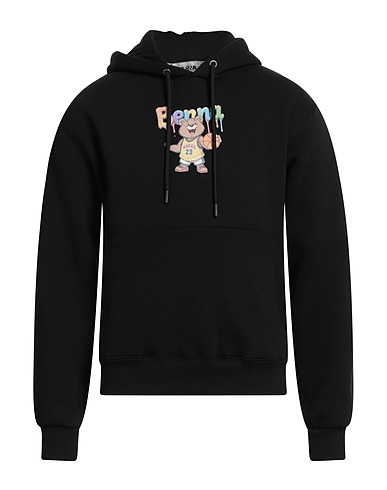 BERNA Hooded sweatshirt Black 65% Cotton, 35% Polyester