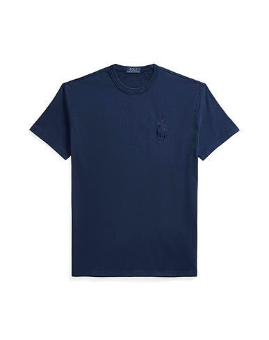POLO RALPH LAUREN T-shirt CLASSIC FIT BIG PONY JERSEY T-SHIRT
 Navy blue 100% Cotton
