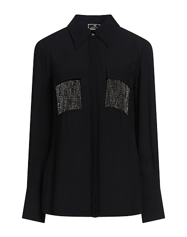 ELISABETTA FRANCHI Shirts Black 100% Viscose