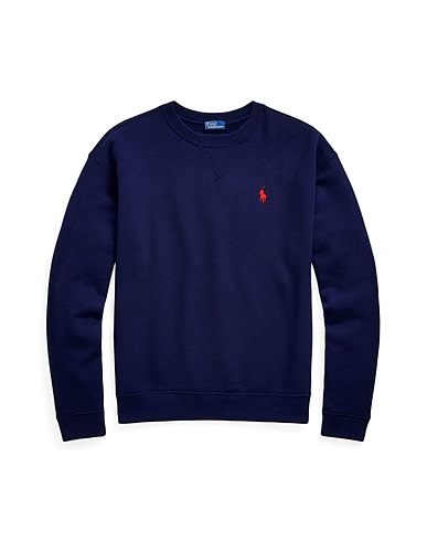 POLO RALPH LAUREN Sweatshirt FLEECE CREWNECK PULLOVER Nachtblau 84% Baumwolle, 16% Polyester