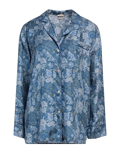 MASSIMO ALBA Camicie  e bluse fantasia Blu 100% Seta