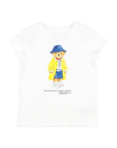 POLO RALPH LAUREN T-shirt POLO BEAR COTTON JERSEY TEE
 White 100% Cotton