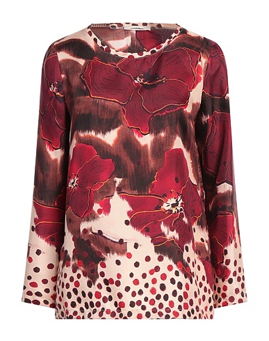 MALÌPARMI Silk top Burgundy 100% Silk