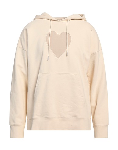 SANDRO Hooded sweatshirt Beige 100% Cotton, Elastane