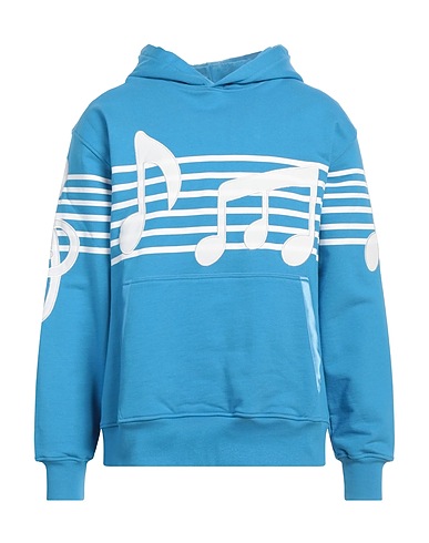 JUST DON Hooded track jacket  Azure 100% Cotton
