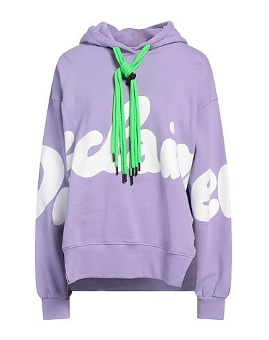 DISCLAIMER Hooded track jacket  Lilac 100% Cotton
