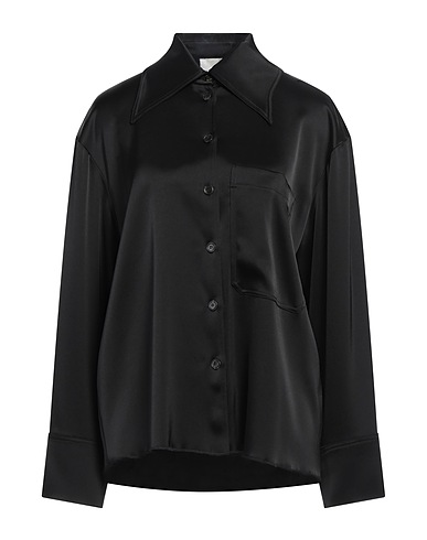 NANUSHKA Camicie e bluse tinta unita Nero 85% Triacetato, 15% Poliestere