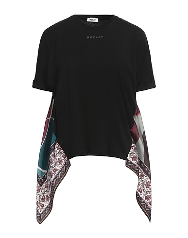 REPLAY T-shirt Nero 100% Cotone, Poliestere