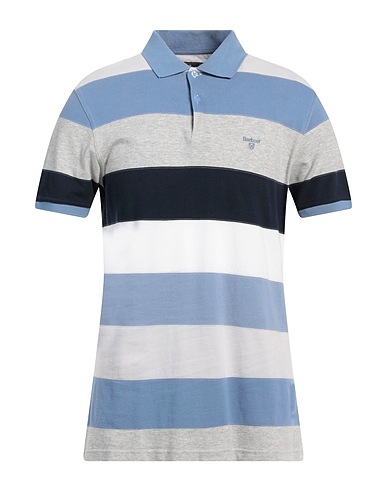 BARBOUR Polo shirt Light blue 100% Cotton