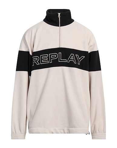 REPLAY Sweatshirt Off white 100% Polyacrylic