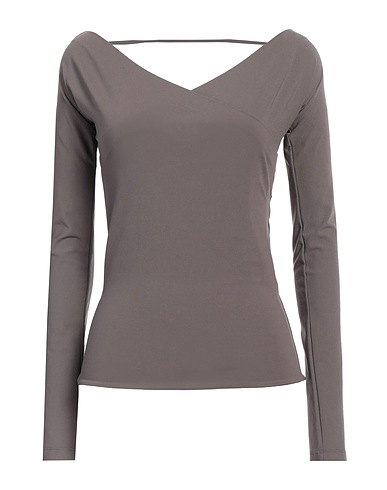 FABIANA FILIPPI T-shirt Taupe 87% Polyamide, 13% Elastane