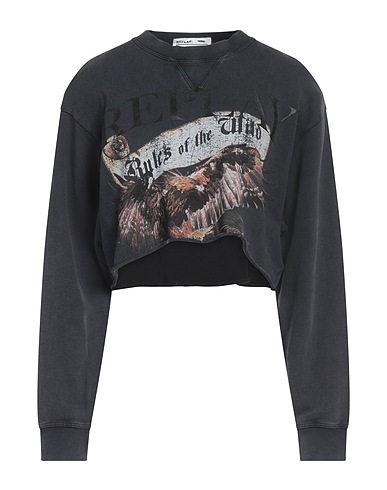 REPLAY Sweatshirt Charcoal 100% Cotton