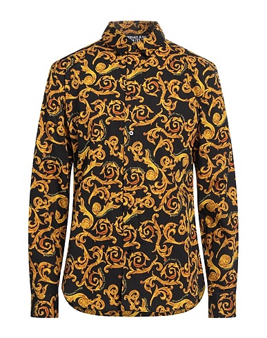 VERSACE JEANS COUTURE Patterned shirt Black 100% Cotton