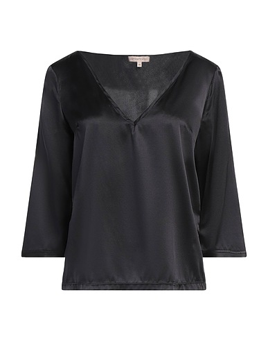 CAMICETTASNOB Top Nero 94% Seta, 6% Elastan