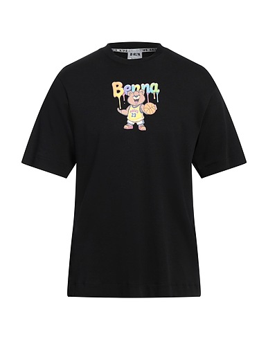 BERNA T-shirt Nero 100% Cotone