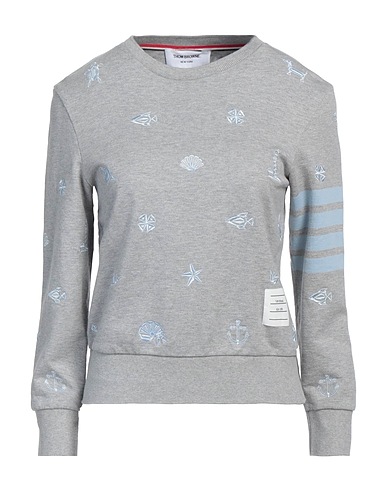 THOM BROWNE スウェット グレー コットン 100% / ポリウレタン / ポリエステル