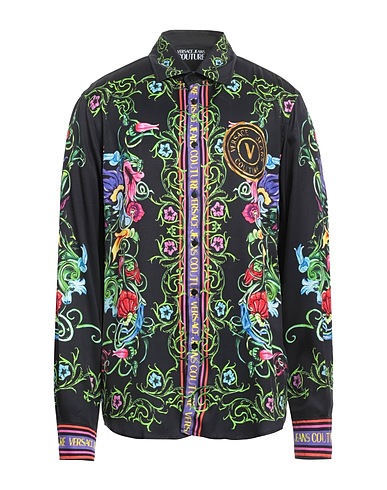 VERSACE JEANS COUTURE Camicia fantasia Nero 100% Viscosa