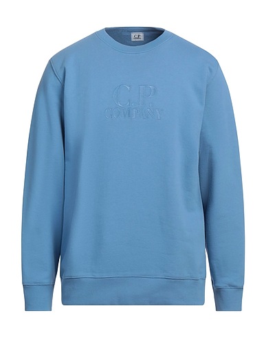 C.P. COMPANY Felpa Blu chiaro 100% Cotone