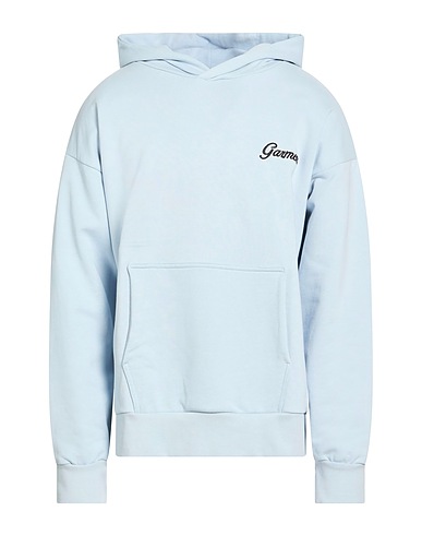 GARMENT WORKSHOP Felpa con cappuccio CELESTE 100% Cotone