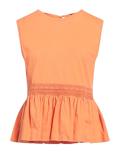 BARBOUR Top Orange 100% Cotton