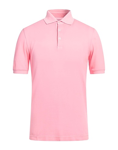 FEDELI Polo shirt Pink 100% Cotton